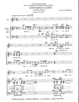 Certainly Lord SATB choral sheet music cover
